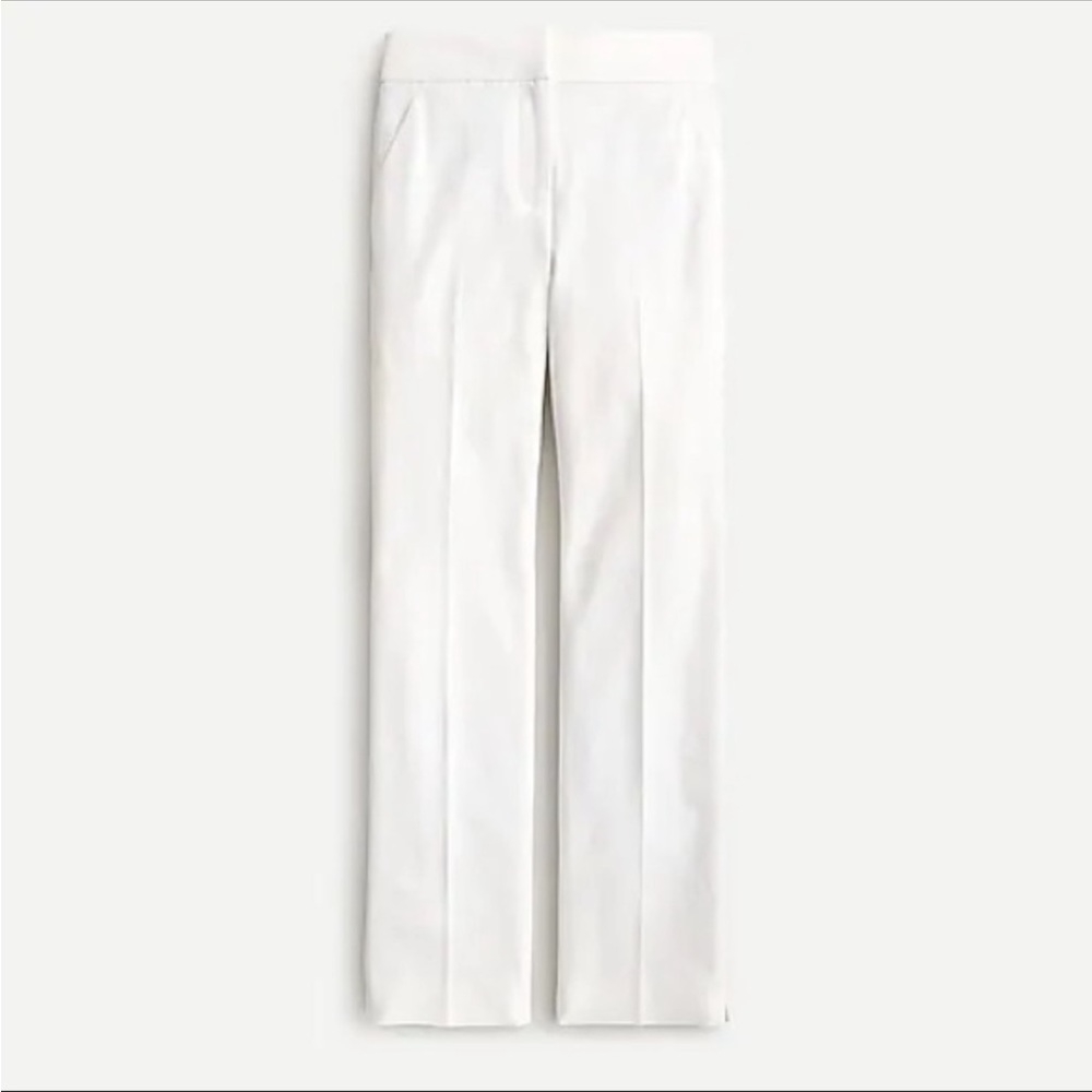 NEW J. Crew Remi Pant in Bi-Stretch Cotton Ivory Women’s Sz 24 Stretch Straight